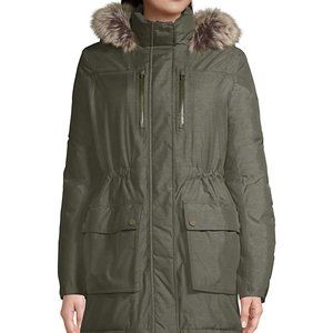 Women's Expedition Waterproof Down Winter Parka with Faux Fur Hood